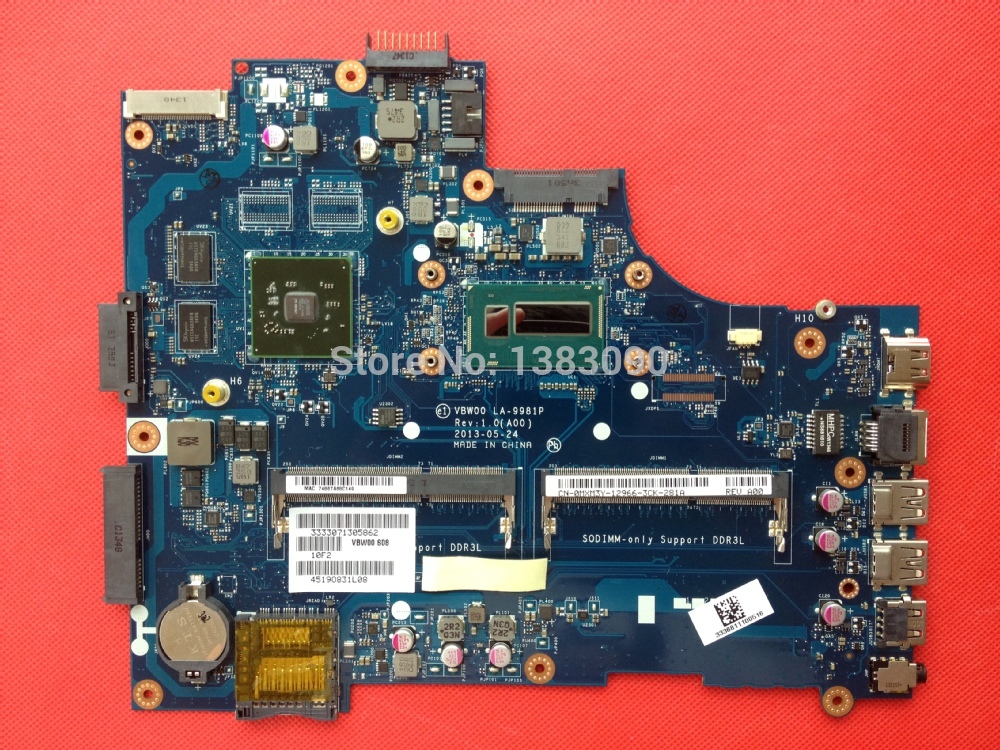 New Dell 15R 5537 W/I5-4200U CPU Motherboard VBW00 LA-9981P CN-0MXM3